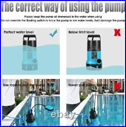 Discharge Hose Pipe + Clamp Jubilee Clips + Submersible Water Pump for Pool Pond