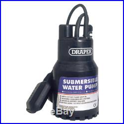 Draper 120L/Min 110V Submersible Water Pump with 6M Lift and Float Switch (200W)