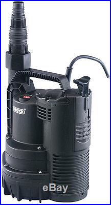 Draper 120l/min 300w 230v submersible water pump with integral float switch