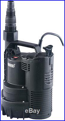 Draper 195l/min 600w 230v submersible water pump with integral float switch