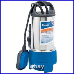 Draper 208L/min 750W 230V Submersible Dirty/Clean Water Pump with Float Switch