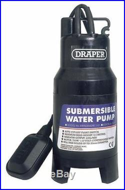 Draper 235L/Min 700W 110V Submersible Dirty Water Pump with Float Switch 52066