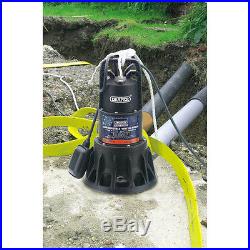 Draper 320L/Min 1000W 230V Submersible Dirty/Clean Water Pump with Float Switch