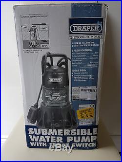 Draper 320L/Min 1kW 230V Submersible Dirty Water Pump With Float Switch 69690