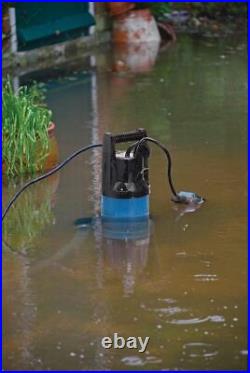 Draper 98919 1300W Submersible Dirty Water Pump with Float Switch, Blue