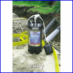 Draper SWP235ADWSS Stainless Steel Submersible Dirty Water Pump 240v