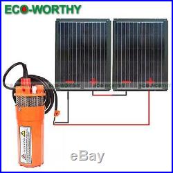 ECO 180W Solar Panel & DC 24V Solar Powered Submersible Water Deep Well Pump Kit