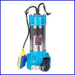 EX-RETURN Heavy Duty Submersible Sewage Water Pump With Shredder Cutter