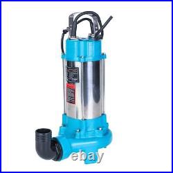 EX-RETURN Heavy Duty Submersible Sewage Water Pump With Shredder Cutter