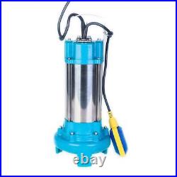 EX-RETURN Heavy Duty Submersible Sewage Water Pump With Shredder Cutter