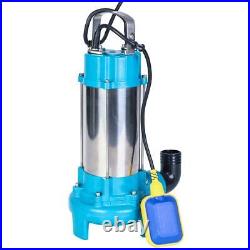 EX-RETURN Heavy Duty Submersible Sewage Water Pump With Shredder Cutter