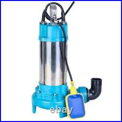 EX-RETURN Heavy Duty Submersible Sewage Water Pump With Shredder Cutter