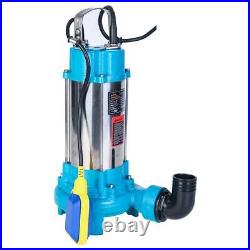 EX-RETURN Heavy Duty Submersible Sewage Water Pump With Shredder Cutter