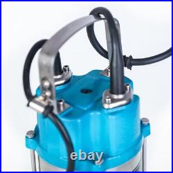 EX-RETURN Heavy Duty Submersible Sewage Water Pump With Shredder Cutter