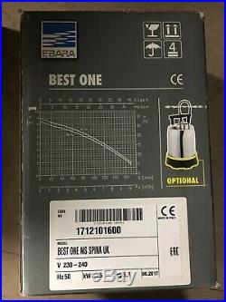 Ebara Best One 10MT Spina Stainless Steel Submersible Water Pump Boxed Unused