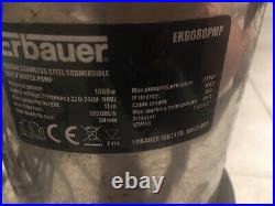 Erbauer 1000w Submersible water Pump New 240v ERB080PMP stainless steel dirty
