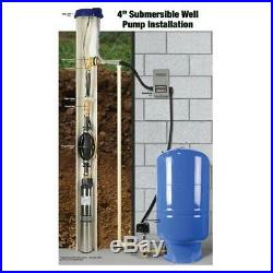 Everbilt 1 HP Submersible 3-Wire Motor 20-GPM Deep Well Potable Water Pump
