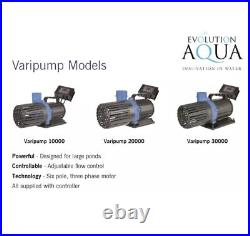 Evolution Aqua Varipump 20000 Controllable Koi Pond Pump js koi