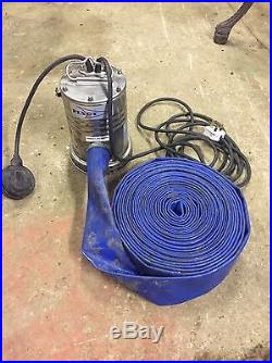 Flygt Submersible Water Pump Stainless Steel 240v GF 17 A Hose Pipe Industrial