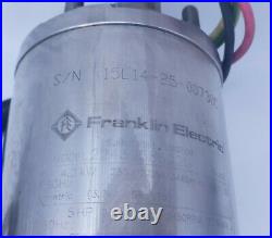 Franklin 2243038602G 4 Submersible Water Well Motor 5HP 230V 1PH 3W 2243038602G