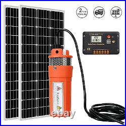 Generation 200W 24V Solar Panels & DC Deep Well Submersible Water Pump System
