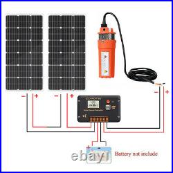 Generation 200W 24V Solar Panels & DC Deep Well Submersible Water Pump System