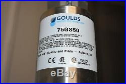 Goulds 5 HP 75 GPM 11 Stage 4 Submersible Pump Residential Water 75GS50