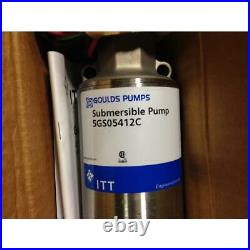 Goulds Water Tech 5gs05412cl 5gpm Submersible Pump With 4 Motor, 230/60/1