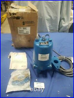 Goulds Water Technology Ws1534bhf Pump Sewage Submersible, 1-1/2 Hp, 460 V