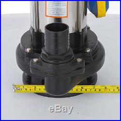 Heavy Duty 1500W 72FT Submersible Sewage Dirty Water Septic Pump Float Switch