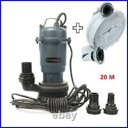 Heavy Duty Submersible Pump For Dirty Water Fire Fighting Hose To Pump 20m