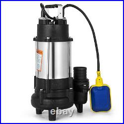 Heavy Duty750W 1HP Submersible Sewage Dirty Water Pump Float Switch 230V