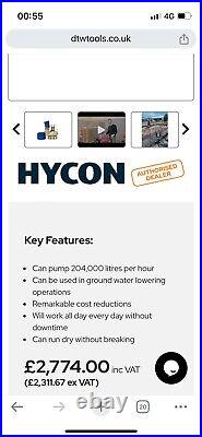 Hycon HWP4 Hydraulic Submersible Water Pump Global Shipping