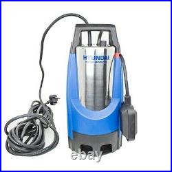 Hyundai HYSP850D Stainless Electric Submersible Dirty Water Pump Black/Blue
