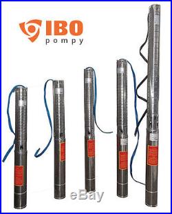 IBO 4ISP3-22 Submersible Water Well Pump 1.5kW 134m 5000Lph St. Steel LONG LIFE
