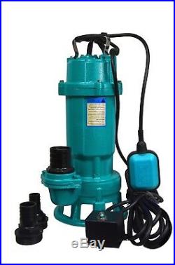IBO FURY1.5kW Submersible Sewage Dirty Water Septic Sump Pump +grinder +30m hose