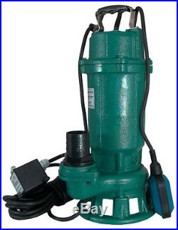 IBO FURY550 Small Submersible Sewage Dirty Water Drain Septic Sump Pump +Grinder