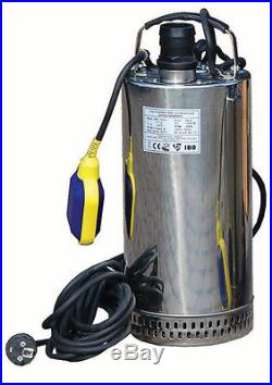 IBO H-SWQ1.5kW Submersible Water Pump Drain Dewatering Irrigation 38m 125ft 230V