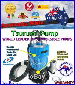 Industrial Grade TSURUMI Vortex Submersible Grey Water Drainage Sump Pump