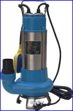 KATSU 1100W Heavy Duty Electric Submersible Sewage Dirty Waste Water Pump 333L/