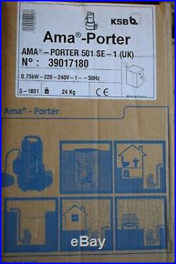 KSB Ama-Porter 501SE Waste/Foul Water Submersible Pump