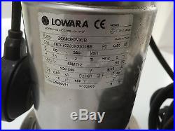 Lowara DOMO Submersible Pump Dirty Water DOMOS7VX Vortex 0,55kW 230V 50Hz