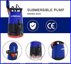 MEDAS Electric 3 in 1 Submersible Pump 500W 12500L/H Sump Pumps Clean/Dirty