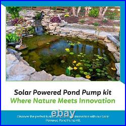 MNP SP25 Powerful Solar WATERFALL Pond Pump Kit 647 GPH MAX HEAD 6 Feet