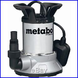Metabo TPF6600SN Low Intake Stainless Steel Submersible Clean Water Pump 240v
