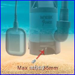 Mylek Electric Submersible Pump 240V 750W With Heavy Duty 25M Hose Flood Pool