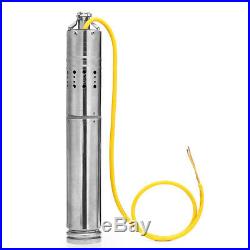 NEW 12V/18V DC 2m3/H Solar Powered Water Pump Submersible Bore Hole Deep Well