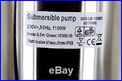 NEW Heavy Duty 1100W Electric Submersible Pump for Clean or Dirty Flood Water