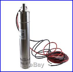 New 24VDC 40m 5000L/H Head Brushless Solar Water Pump Submersible Deep Well Pump