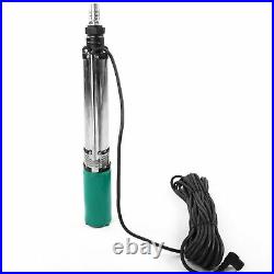 New 48V Submersible Deep DC Solar Well Water Pump 1'' 60V-4/5m³-45/55m 20m Line